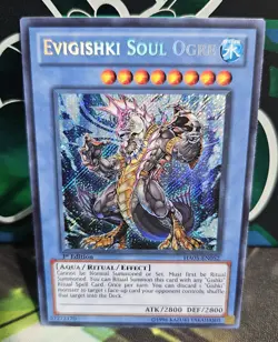 YUGIOH EVIGISHKI SOUL OGRE SEGRET HA05-EN052 1 ST EDITION LIGHT PLAYED - Image 1