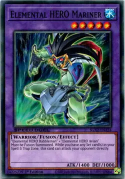 Elemental HERO Mariner #SGX2-ENA24 Yugioh Lightly played 1st Edition - Image 1