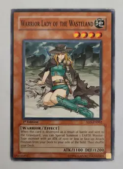 Yu-Gi-Oh! WARRIOR LADY OF THE WASTELAND SD5-EN002 1st Edition SD: Warrior's T 🍒 - Image 2