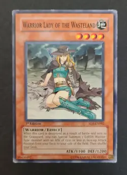 Yu-Gi-Oh! WARRIOR LADY OF THE WASTELAND SD5-EN002 1st Edition SD: Warrior's T 🍒 - Image 4