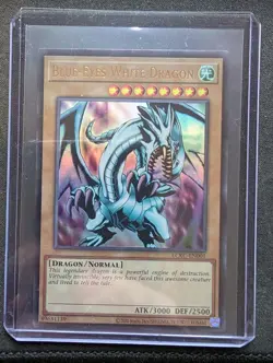 Blue-Eyes White Dragon (Version 1) LCKC-EN001 Yu-Gi-Oh Legendary Collection... - Image 1