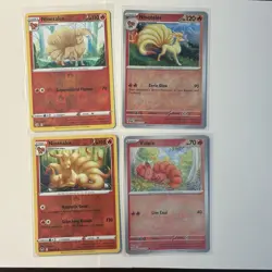 Vulpix & Ninetales Pokemon Card Lot - X4 Unique Cards - A153 - Image 1