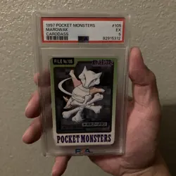 1997 Marowak No.105 Pokemon Card Carddass Monsters Japanese PSA 5 Graded - Image 1