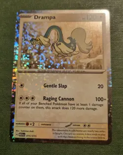 Pokemon Card Drampa 015/015 McDonalds 2024 Promo M24 Confetti Holo TCG NM - Image 2