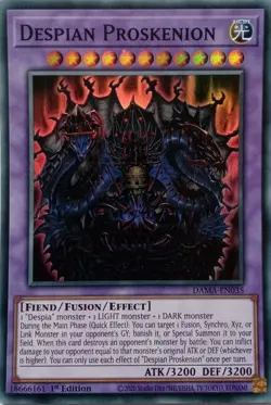 DAMA-EN035 DESPIAN PROSKENION SUPER RARE 1ST EDITION YuGiOh CARD - Image 1