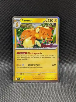 PAWMOT SVP 006 Scarlet & Violet Prerelease Promo Holo Rare Pokemon Card NM - Image 1