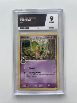 Treecko 15/17 Pop Series 4 2006 Pokemon Card - Ace Graded Mint 9 - Image 1