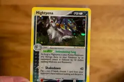 Mightyena 10/109 EX Ruby & Sapphire Holo Rare Swirl - Vintage Pokemon Card - Image 5