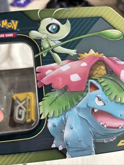 POKEMON TRADING CARD GAME~EMPTY METAL TIN~STORAGE BOX~NEW Venusaur & Celebi - Image 5
