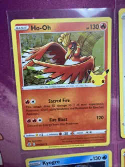 Pokemon Cards Lot Of 4, 25 Years, Lugia, Ho-oh, Kyorge, Groudon Holos - Image 2