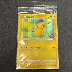 2022 Pokemon GO Pikachu Holo Promo Card 028/078 New Sealed - Image 1