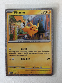 PIKACHU 006/015 MCDONALDS 2023 PROMO SET, RARE HOLO POKEMON TCG CARD - Image 1