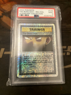 PSA 9 | 2002 Pokemon The Boss Way Rev-Foil Legendary Collection Card #105 - Image 1