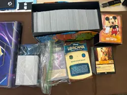 Lorcana Bulk Lot - 750+ Cards from Sets 1, 2, 3 & 6 + 2 Sealed Starter Decks + S - Image 1