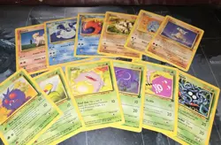 Vintage Pokemon 12 Card Lot Fossil, Team Rocket, Base, Jungle Koffing, Cubone - Image 1