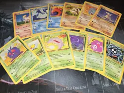 Vintage Pokemon 12 Card Lot Fossil, Team Rocket, Base, Jungle Koffing, Cubone - Image 2