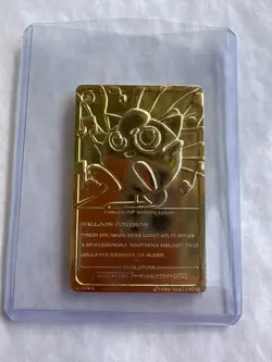 Jigglypuff 1999 Burger King BK Pokemon 23K Gold Plated Trading Card W/Case #39 - Image 2