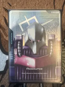 Gundam TCG Card Game Dual Impact Foil Resource GD02 C+ R-014 Qubeley Gundam - Image 1