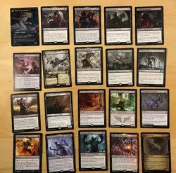 Magic The Gathering Lot Of 20 Black Cards Including Rares and Mythics NM - Image 1