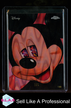 MICKEY MOUSE AND MINNIE MOUSE TOPPS DISNEY CHROME 2025 REFLECTIONS CARD R-3 3/5 - Image 1