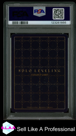 GO GUNHEE/WOO JINCHUL P SOLO LEVELING COLLECT CARD SERIES 1 2025 082 PSA 10 - Image 2