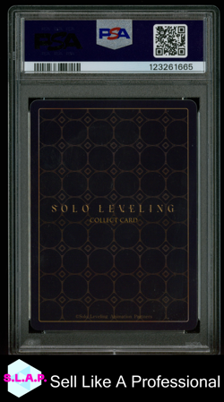 SUNG JINWOO P SOLO LEVELING COLLECT CARD SERIES 1 2025 084 PSA 10 - Image 2