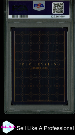 SUNG JINWOO P SOLO LEVELING COLLECT CARD SERIES 1 2025 071 PSA 10 - Image 2