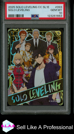 SOLO LEVELING SOLO LEVELING COLLECT CARD SERIES 1 2025 093 PSA 10 - Image 1