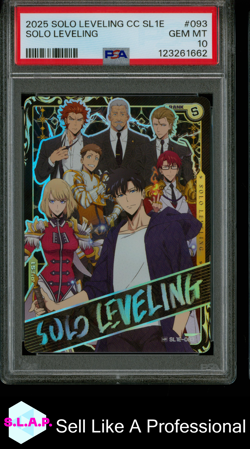 SOLO LEVELING SOLO LEVELING COLLECT CARD SERIES 1 2025 093 PSA 10 - Image 1