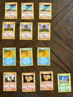 Vintage TCG Shadowless Base Set lot of 44 Pokemon cards - Image 4