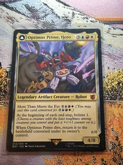 Optimus Prime, Hero // Optimus Prime, Auto The Brother's War Transformers NM MTG - Image 1