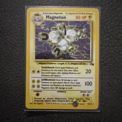 Magneton 11/62 Pokemon Tcg Holo Rare Card Fossil Nm/LP - Image 1