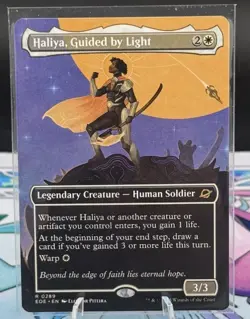 MTG - Haliya, Guided by Light (Borderless) - Edge of Eternities - 289 NM - Image 1
