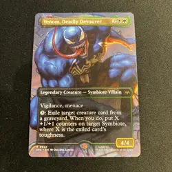 MTG Venom, Deadly Devourer - 0022 - R - Non Foil - Borderless - Spider-Man - NM - Image 1