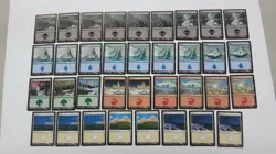 35 LOT COLDSNAP THEME DECK REPRINTS BASIC LANDS MAGIC THE GATHERING MTG NM - Image 1