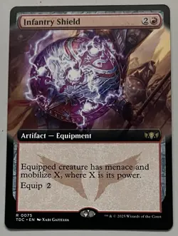 MTG Tarkir: Dragonstorm Commander Infantry Shield Artifact RARE REGULAR #0075 - Image 1