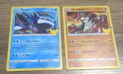 Pokemon Celebrations 25th Anniversary Kyogre and Groudon Holo LP - Image 1