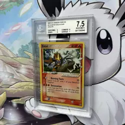 Entei Gold Star 113/115 Unseen Forces BGS 7.5 NEAR MINT + Pokemon TCG - Image 5