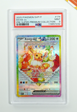 Pokemon PSA 9 Eevee Ex #174 SVP IT Super-Premium Collection Promo 2025 Italiano - Image 1