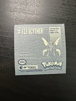 Scyther - #123 Artbox Series - Pokemon Sticker - Image 2