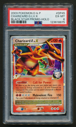 Charizard DP45 Black Star Promo Holo Pokemon 2009 Diamond & Pearl PSA 6 EX-MT - Image 1