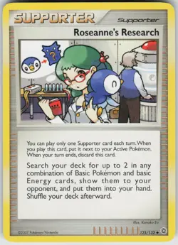 Pokemon Roseanne's Research 125/132 Secret Wonders Uncommon NM - Image 1