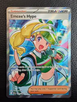 Emcee's Hype - 220/182 Destined Rivals (Pokemon) Full Art Ultra Rare - Image 1