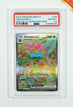 Pokemon PSA 8.5 Venusaur Ex #198 151 Special Illustration Rare 2023 Italiano - Image 1
