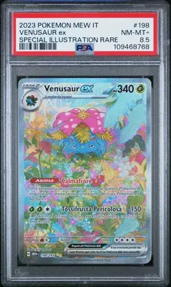 Pokemon PSA 8.5 Venusaur Ex #198 151 Special Illustration Rare 2023 Italiano - Image 2