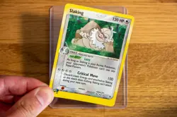 Slaking Holo Rare Double Swirl 12/109 EX Ruby and Sapphire - Eng Vintage Pokemon - Image 4