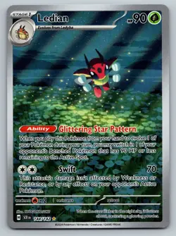 Ledian IR 144/142 - Stellar Crown - Illustration Rare - Pokemon TCG Holo NM - Image 1