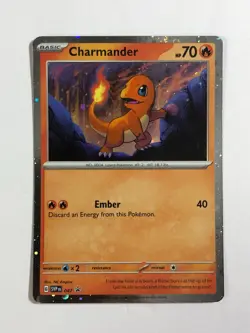 Pokemon TCG Promo SVP 047 Cosmos Holographic Charmander Near Mint - Image 1