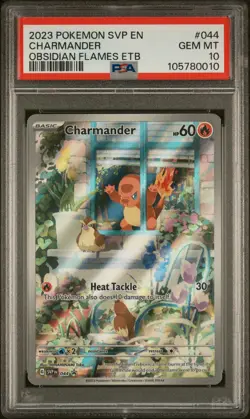 2023 POKEMON SVP EN-SV BLACK STAR PROMO #044 CHARMANDER PSA 10 - Image 1