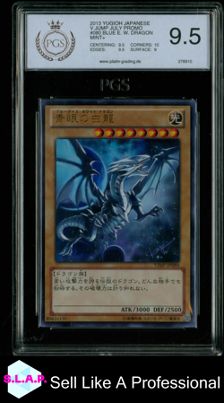 BLUE EYES WHITE DRAGON YU-GI-OH! 80 2013 JUMP PROMO HOLO JP PGS 9.5 - Image 1